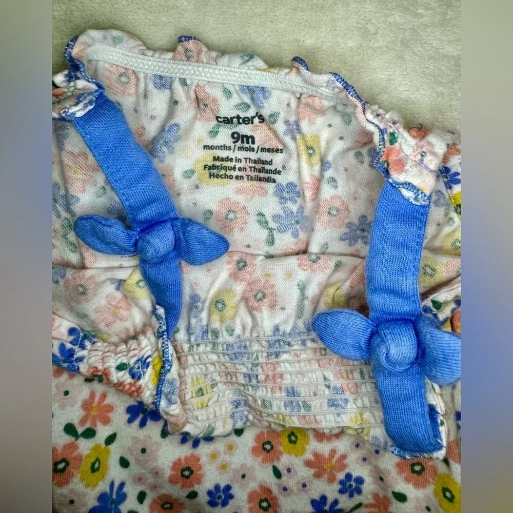 Carter's Floral Romper 9 months